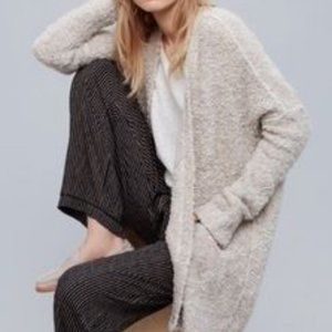 Free People Boucle Cream Chunky Cardigan Small